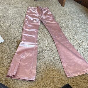 Pink sparkly pants from brand Edikted